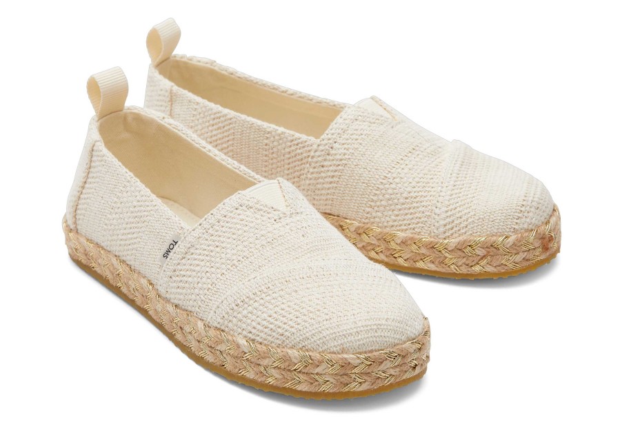 TOMS Youth Alpargata Metallic Kids Shoe | Alpargatas