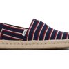 TOMS Alpargata Navy Woven Stripes Rope 2.0 Espadrille | Espadrilles