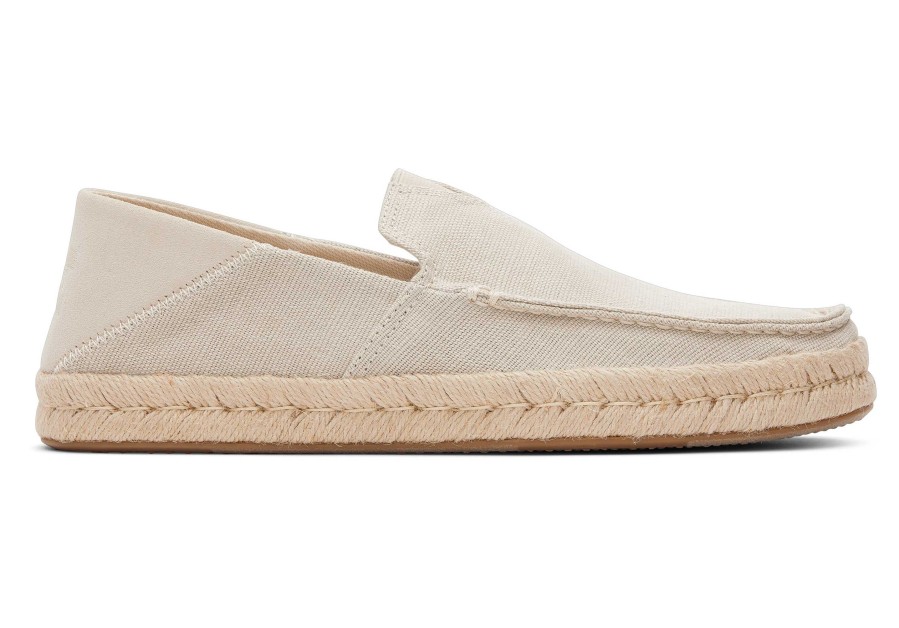 TOMS Alonso Cream Heritage Canvas Rope Loafer | Espadrilles