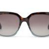 TOMS Natasha Tortoise Ocean Grey Fade Handcrafted Sunglasses | Sunglasses