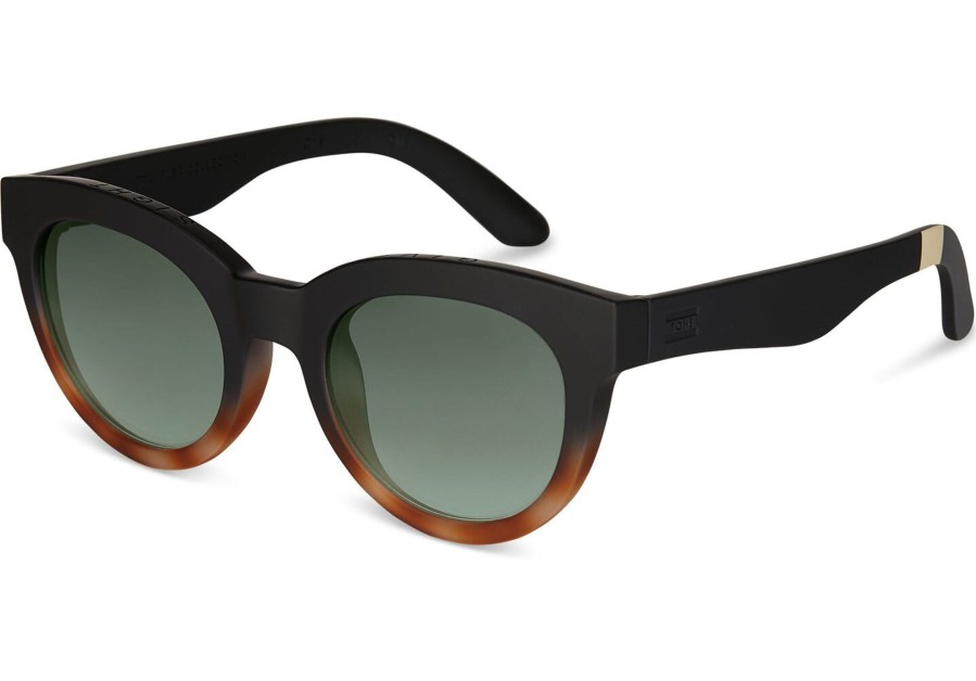 TOMS Florentin Black Tortoise Fade Polarized Traveler Sunglasses | Sunglasses