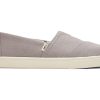 TOMS Alpargata Cupsole Grey Heritage Canvas Slip On | Alpargatas