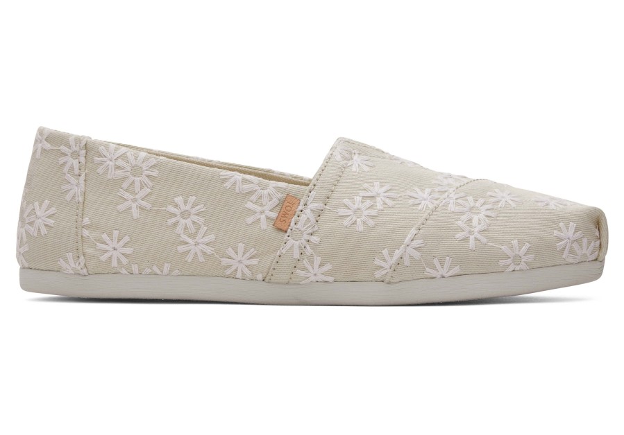 TOMS Alpargata Natural Embroidered Floral | Alpargatas