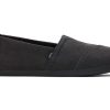 TOMS Alpargata Black Distressed Twill | Alpargatas