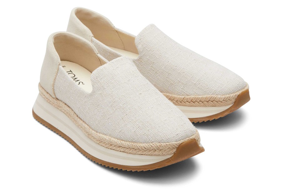 TOMS Jocelyn Cream Textile Espadrille Sneaker | Sneakers