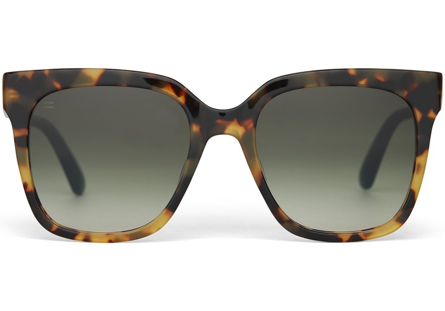 TOMS Natasha Blonde Tortoise Handcrafted Sunglasses | Sunglasses