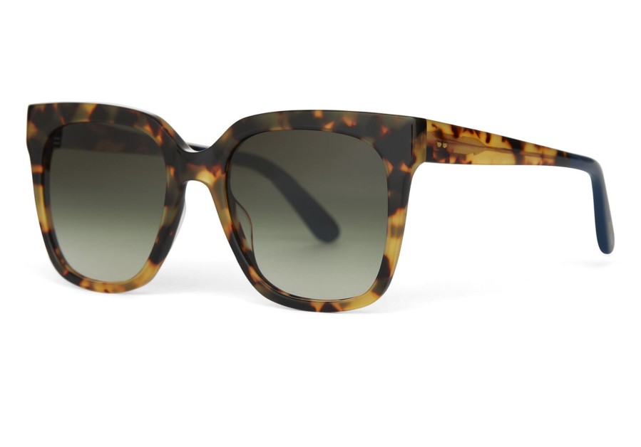 TOMS Natasha Blonde Tortoise Handcrafted Sunglasses | Sunglasses