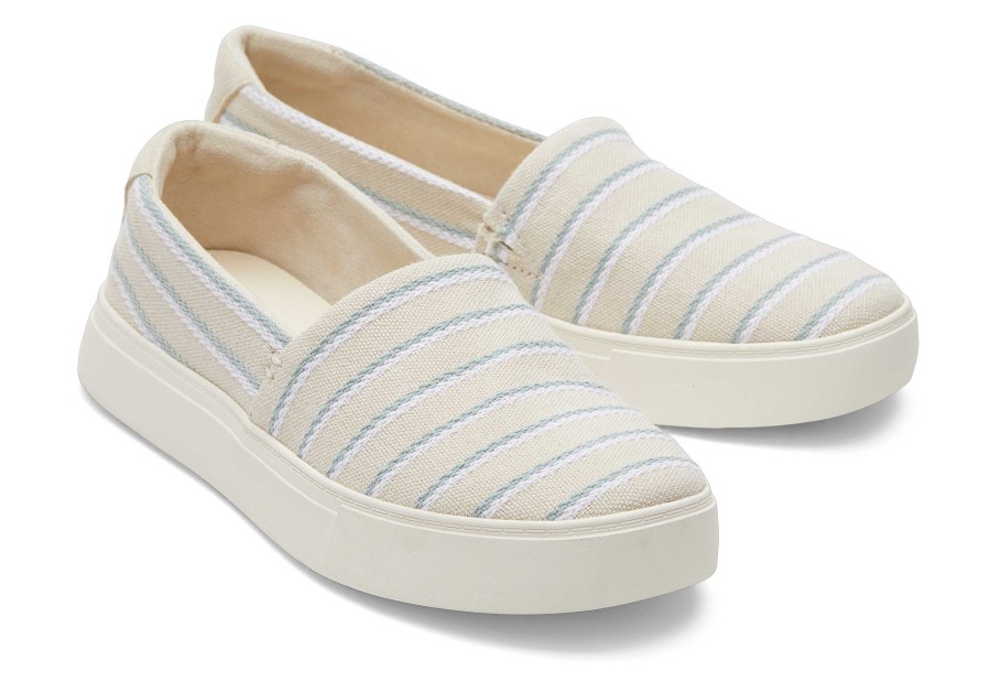 TOMS Kameron Cream Stripes Slip On Sneaker | Sneakers