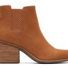 TOMS Everly Nubuck Heeled Boot | Boots & Booties