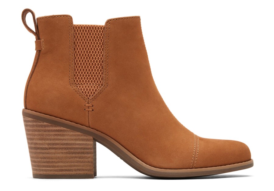 TOMS Everly Nubuck Heeled Boot | Boots & Booties