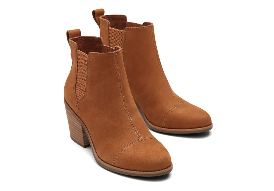 TOMS Everly Nubuck Heeled Boot | Boots & Booties