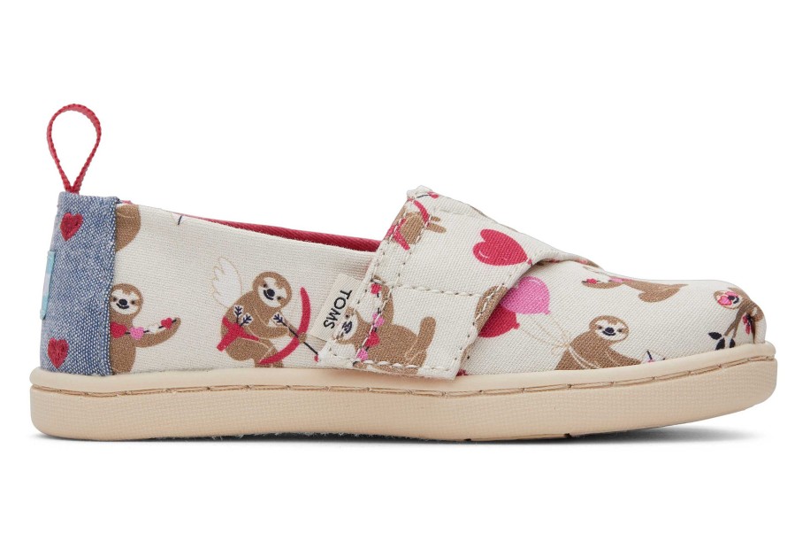 TOMS Alpargata Valentines Day Sloths Toddler Shoe | Alpargatas