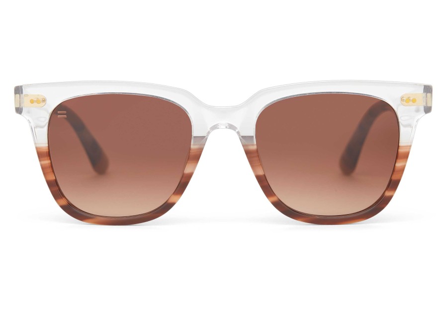 TOMS Memphis 301 Mocha Fade Handcrafted Sunglasses | Sunglasses