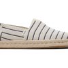 TOMS Alpargata Cream Woven Stripes Rope 2.0 Espadrille | Espadrilles