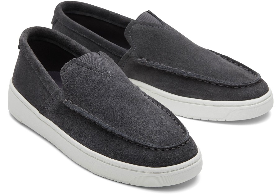 TOMS Trvl Lite Grey Suede Loafer | Dress Shoes