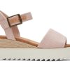 TOMS Diana Pink Wedge Sandal | Dress Casual