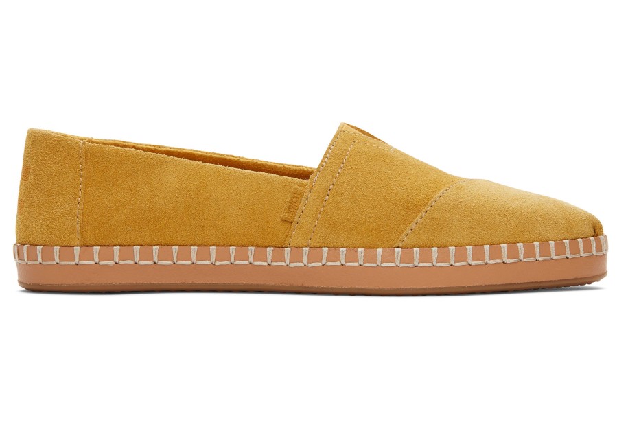 TOMS Alpargata Gold Suede Leather Wrap | Alpargatas