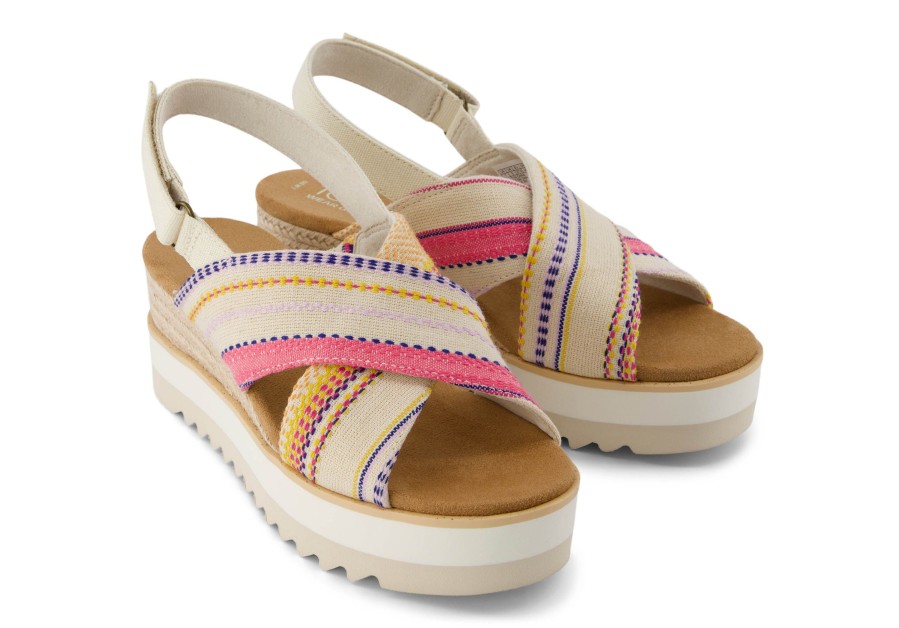 TOMS Diana Crossover Wedge Sandal | Dress Casual