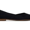 TOMS Jutti Neat Black Suede Flat | Dress Casual