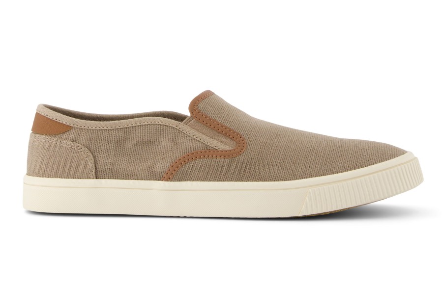 TOMS Baja Taupe Synthetic Trim Slip On Sneaker | Sneakers