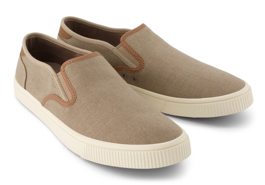 TOMS Baja Taupe Synthetic Trim Slip On Sneaker | Sneakers