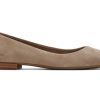 TOMS Briella Taupe Suede Flat | Dress Casual