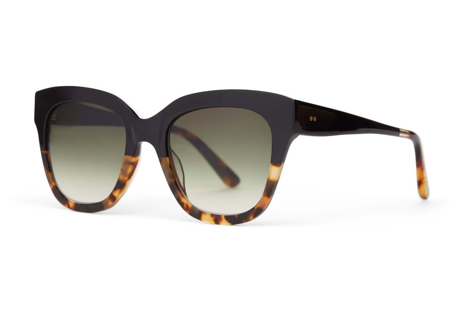 TOMS Sloane Black Tortoise Fade Handcrafted Sunglasses | Sunglasses