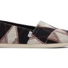 TOMS Alpargata Black Argyle Knit | Alpargatas