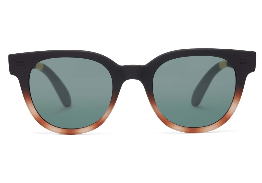 TOMS Rhodes Black Tortoise Fade Traveler Sunglasses | Sunglasses