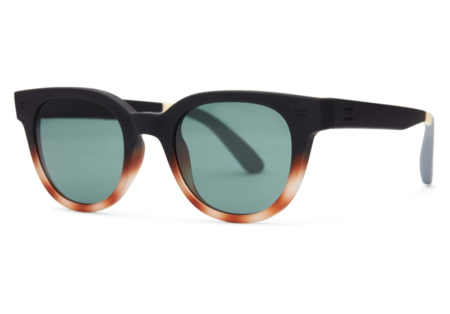 TOMS Rhodes Black Tortoise Fade Traveler Sunglasses | Sunglasses