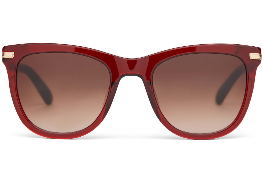 TOMS Victoria Rosewood Handcrafted Sunglasses | Sunglasses