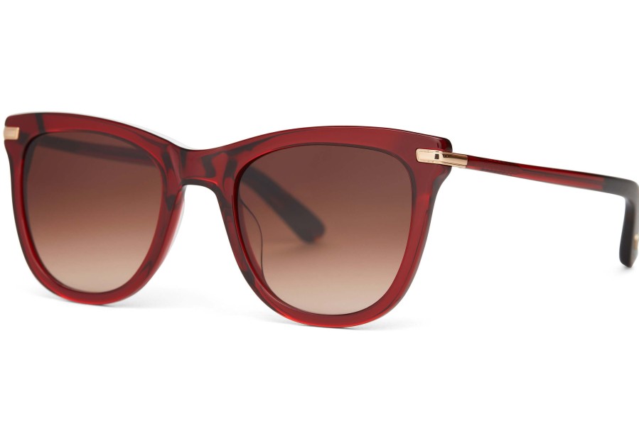 TOMS Victoria Rosewood Handcrafted Sunglasses | Sunglasses