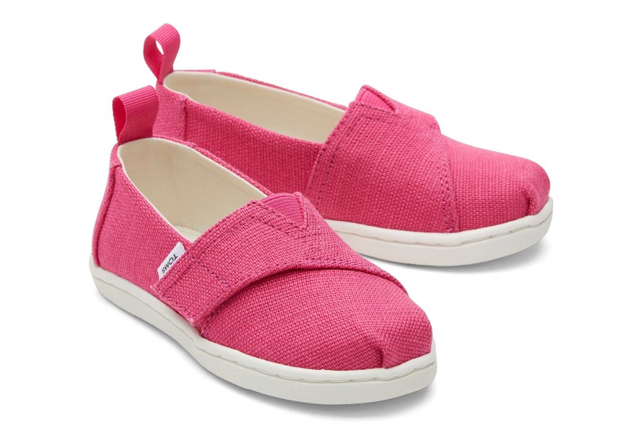 TOMS Alpargata Pink Heritage Canvas Toddler Shoe | Alpargatas